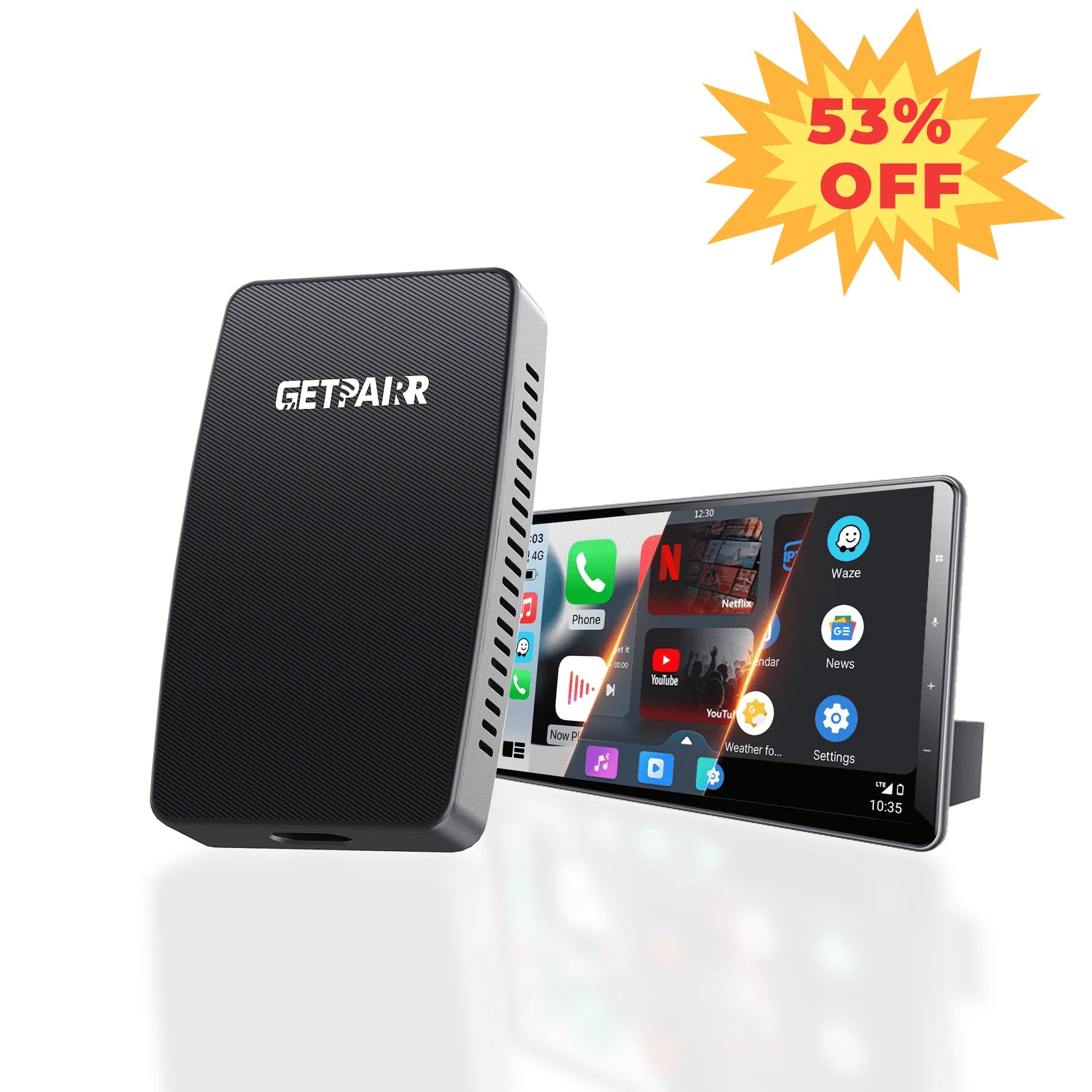 (🎁Limited time promotion Clearance 53% Off Sale)2025 NEW Upgrade Pairr Max Pro-Netflix YouTube lPTV Wireless CarPlay/ Android Auto Car Box