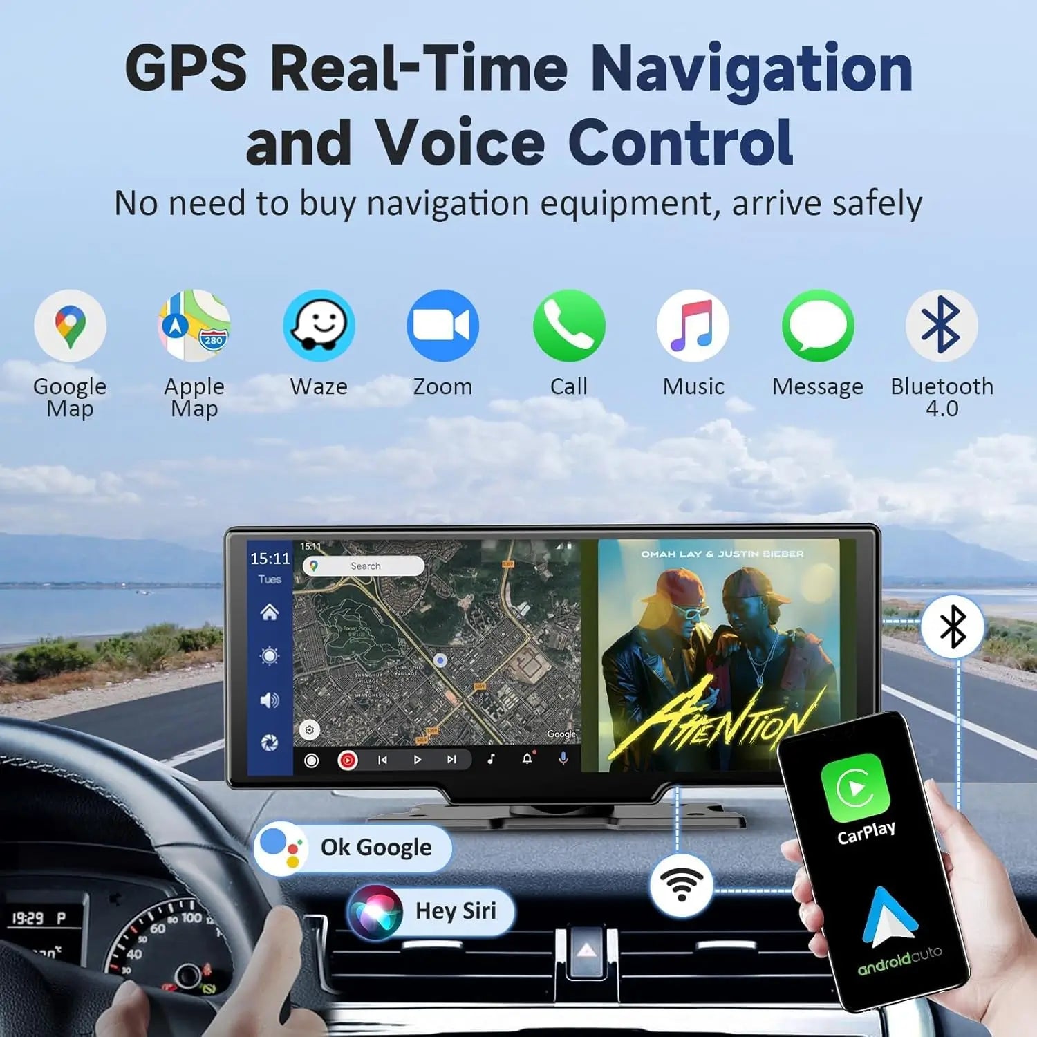 ScreenFlow Portable Car Display Screen
