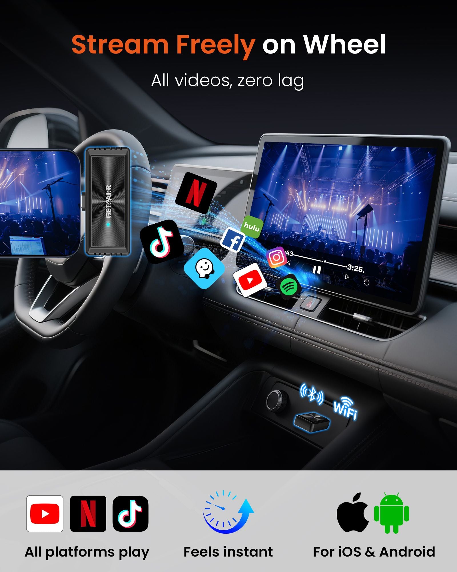 2025 New Launch · World’s First Wireless Touch Mirroring Cast