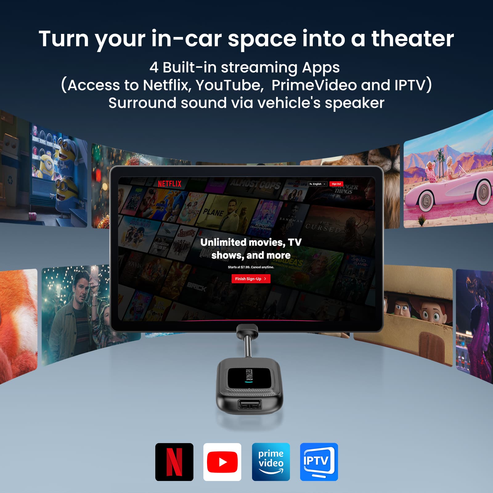 GetPairr Go 2026 · The Ultimate All-in-1 Wireless Car Adapter with App Hub