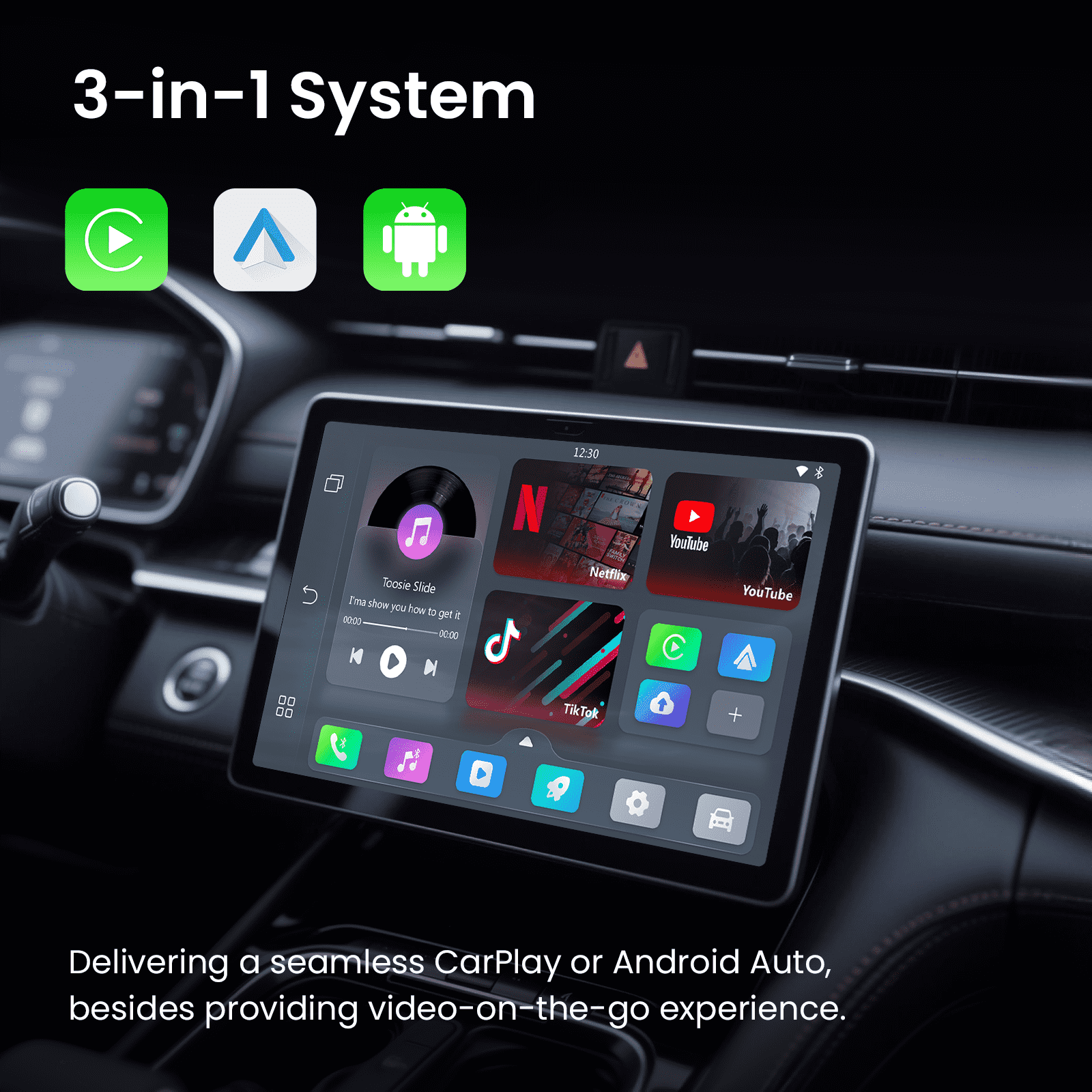 (🎁Limited time promotion Clearance 53% Off Sale)2025 NEW Upgrade Pairr Max Pro-Netflix YouTube lPTV Wireless CarPlay/ Android Auto Car Box