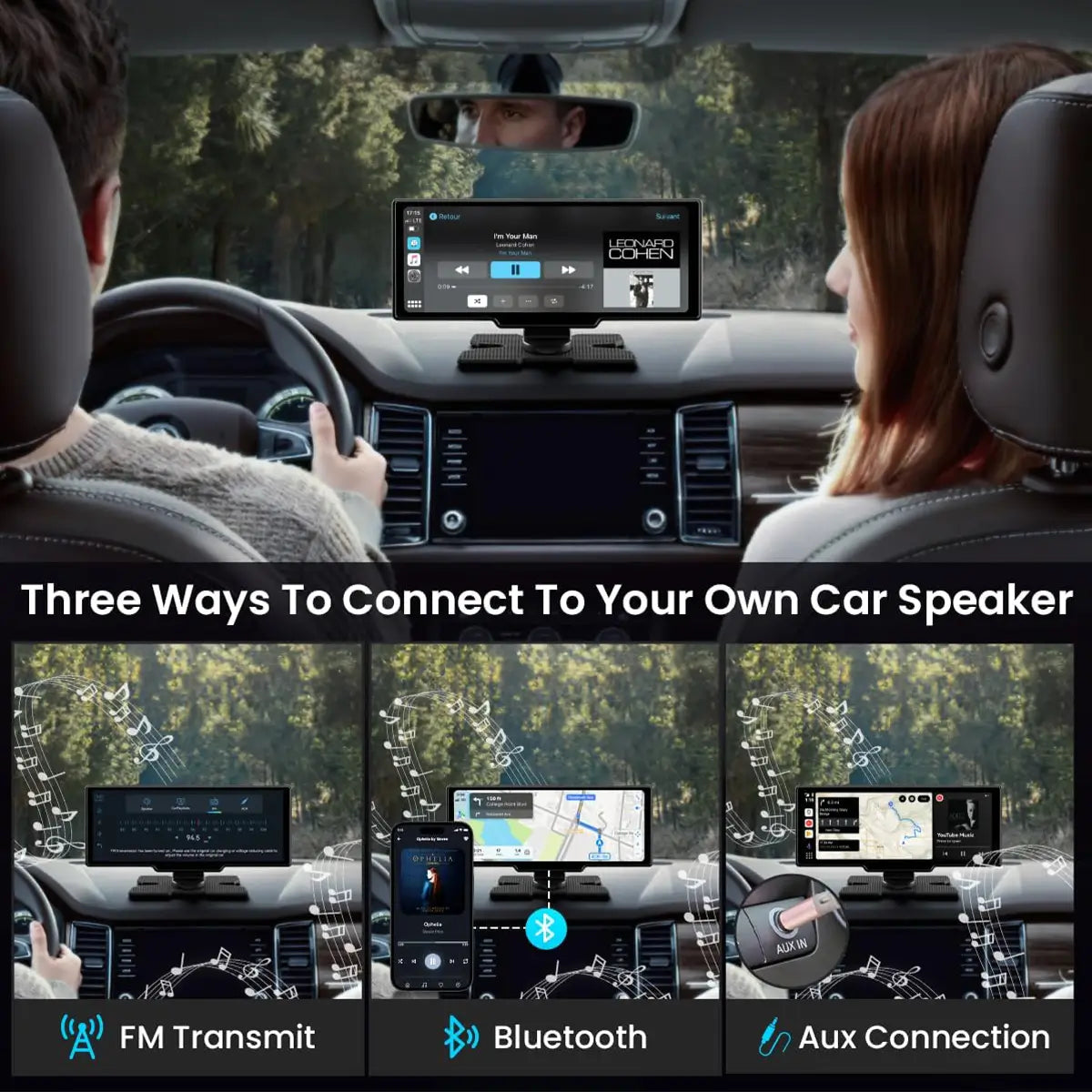 ScreenFlow Portable Car Display Screen