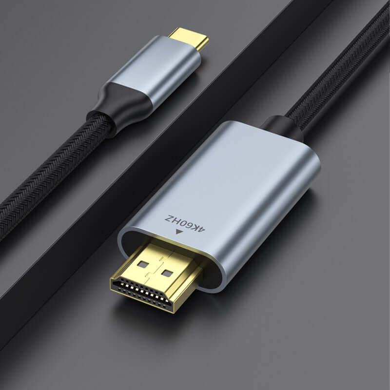 Type-C to HDMI Cable for iPhone 16/15/14/13, MacBook, iPad, Android