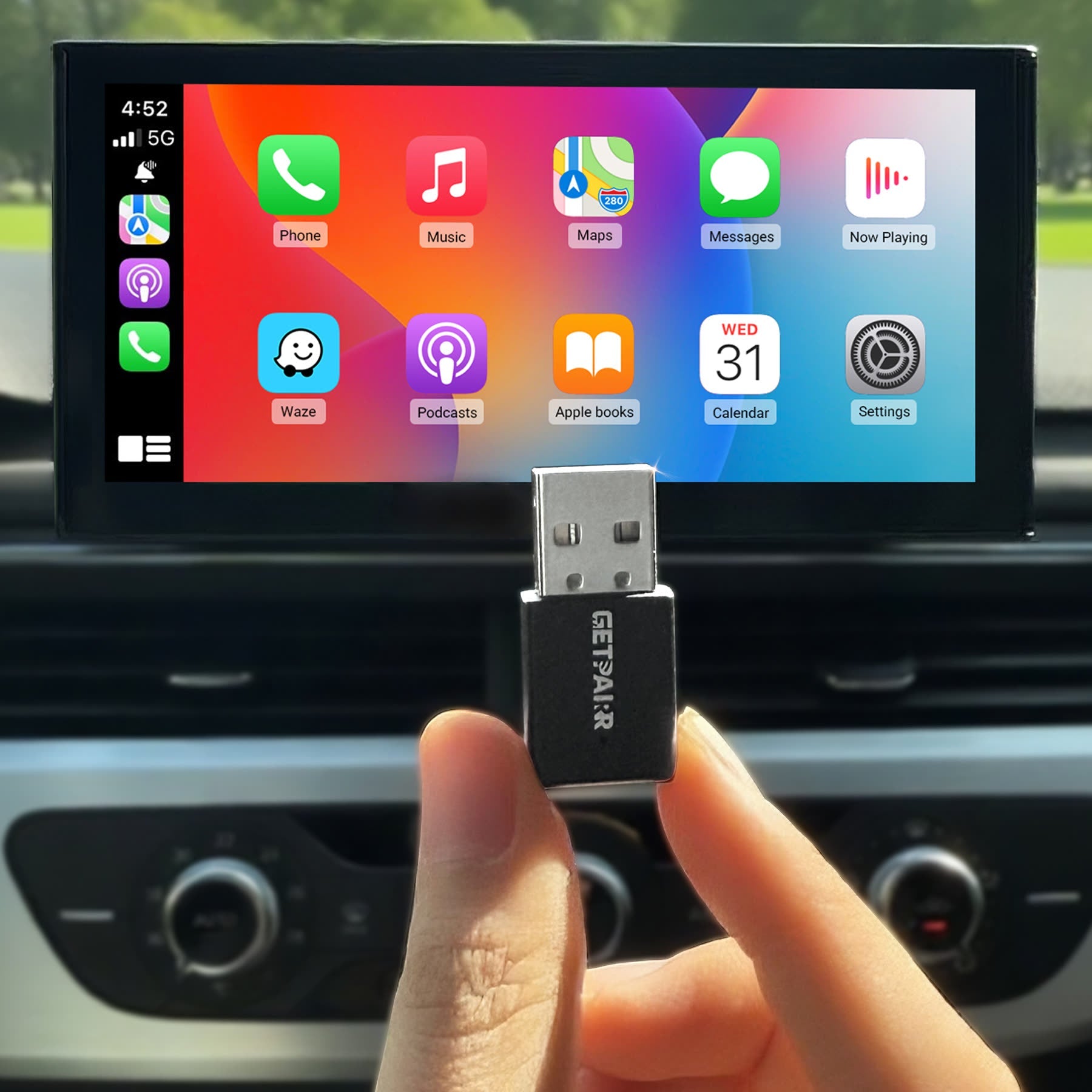 ✨2025 The Tiniest Adapter-GetPairr™ Ultra Mini 3.0 wireless CarPlay Android Auto