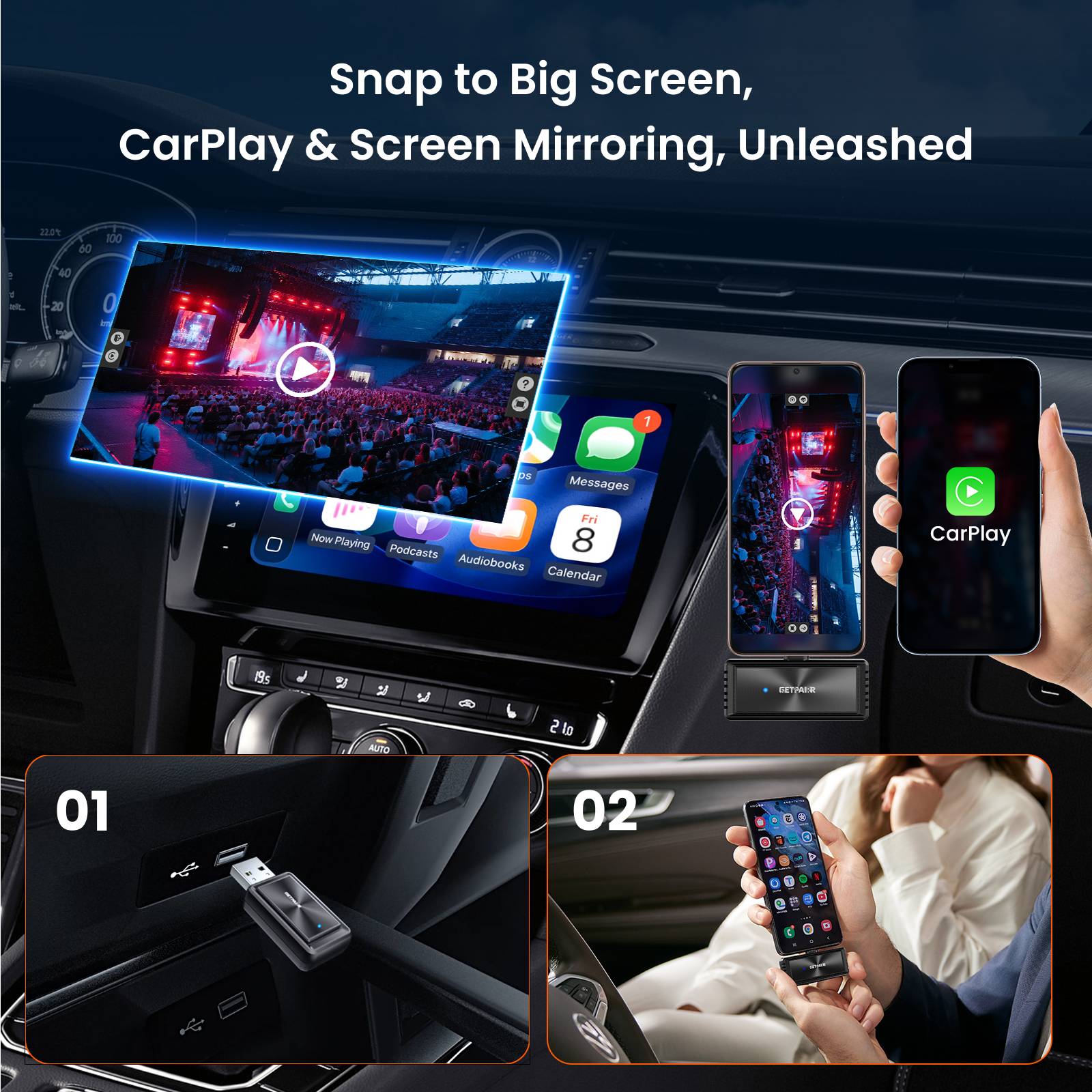 2025 New Launch · World’s First Wireless Touch Mirroring Cast