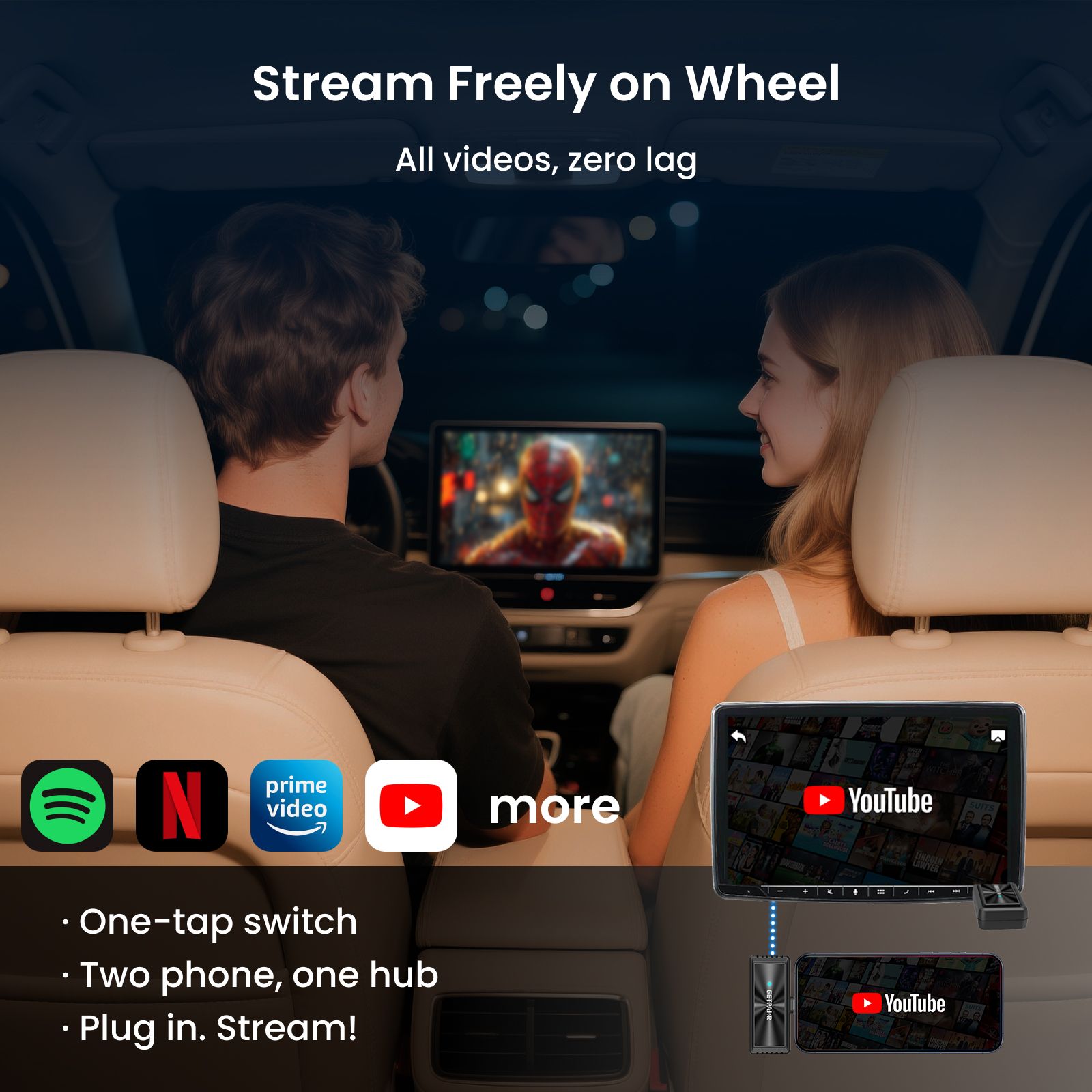 2025 New Launch · World’s First Wireless Touch Mirroring Cast
