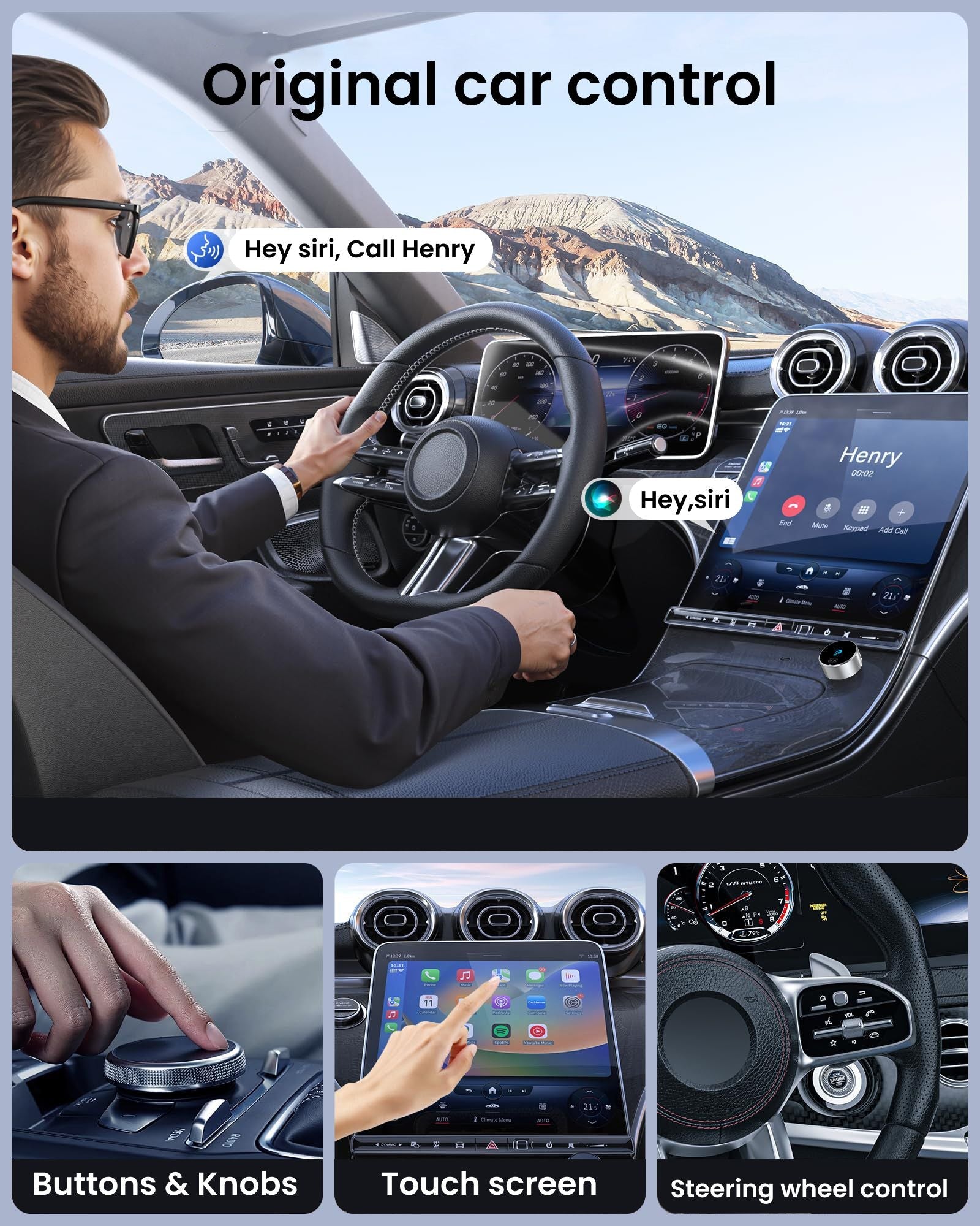 2026 GetPairr™ MiniPod3.0 | Wireless CarPlay & Android Auto Adapter