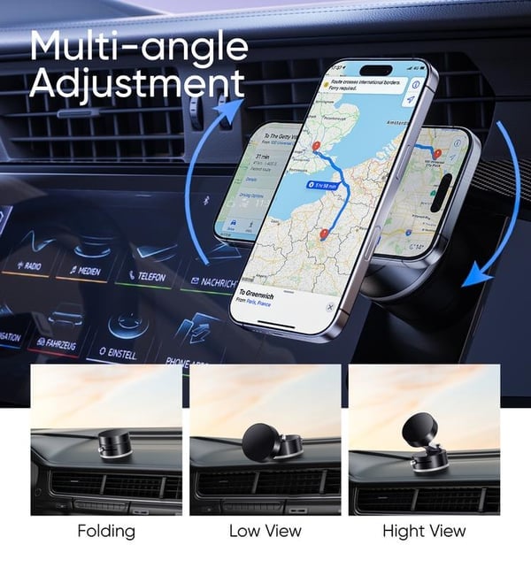 Vacuum Suction Magnetic Phone Stand