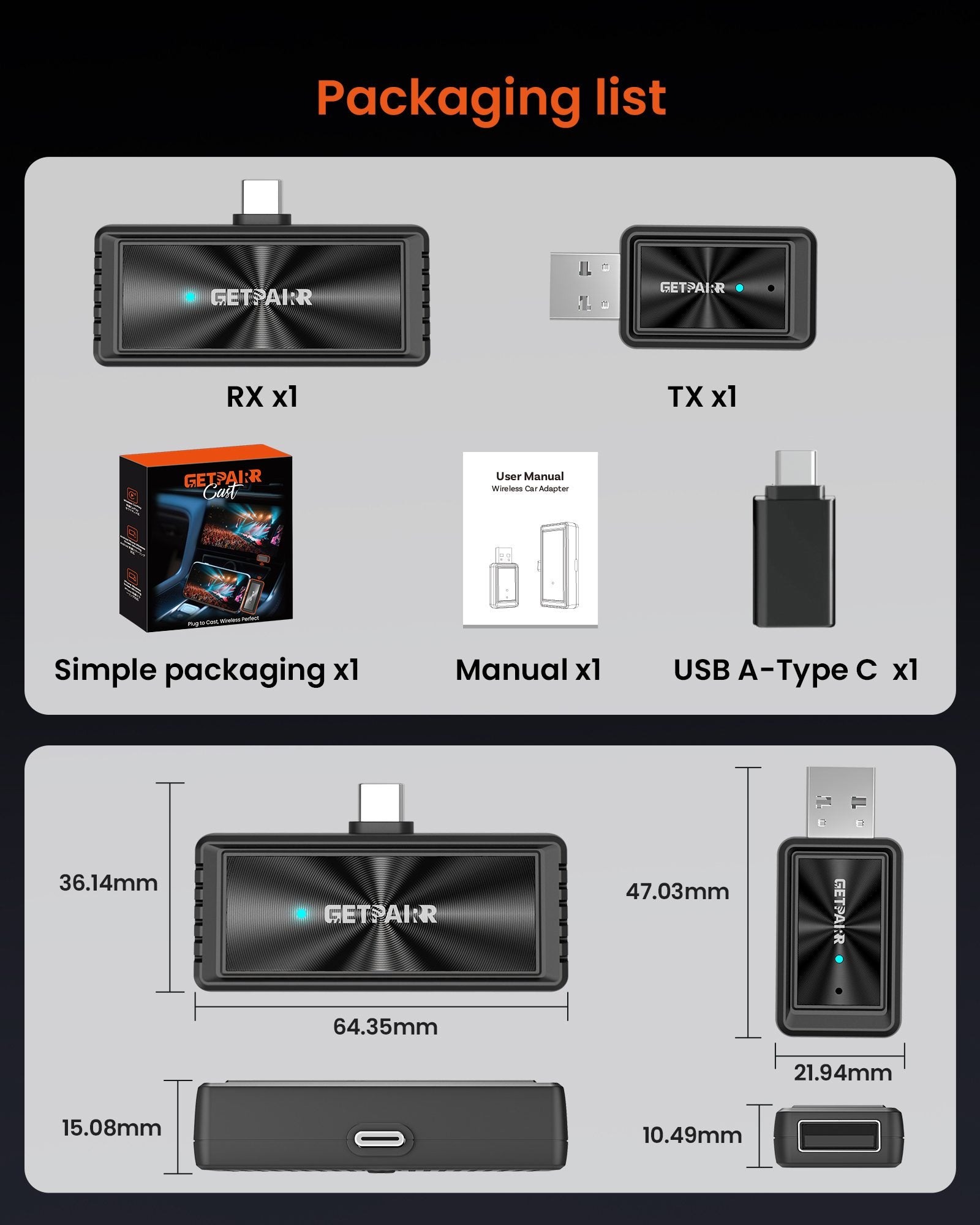 2025 New Launch · World’s First Wireless Touch Mirroring Cast