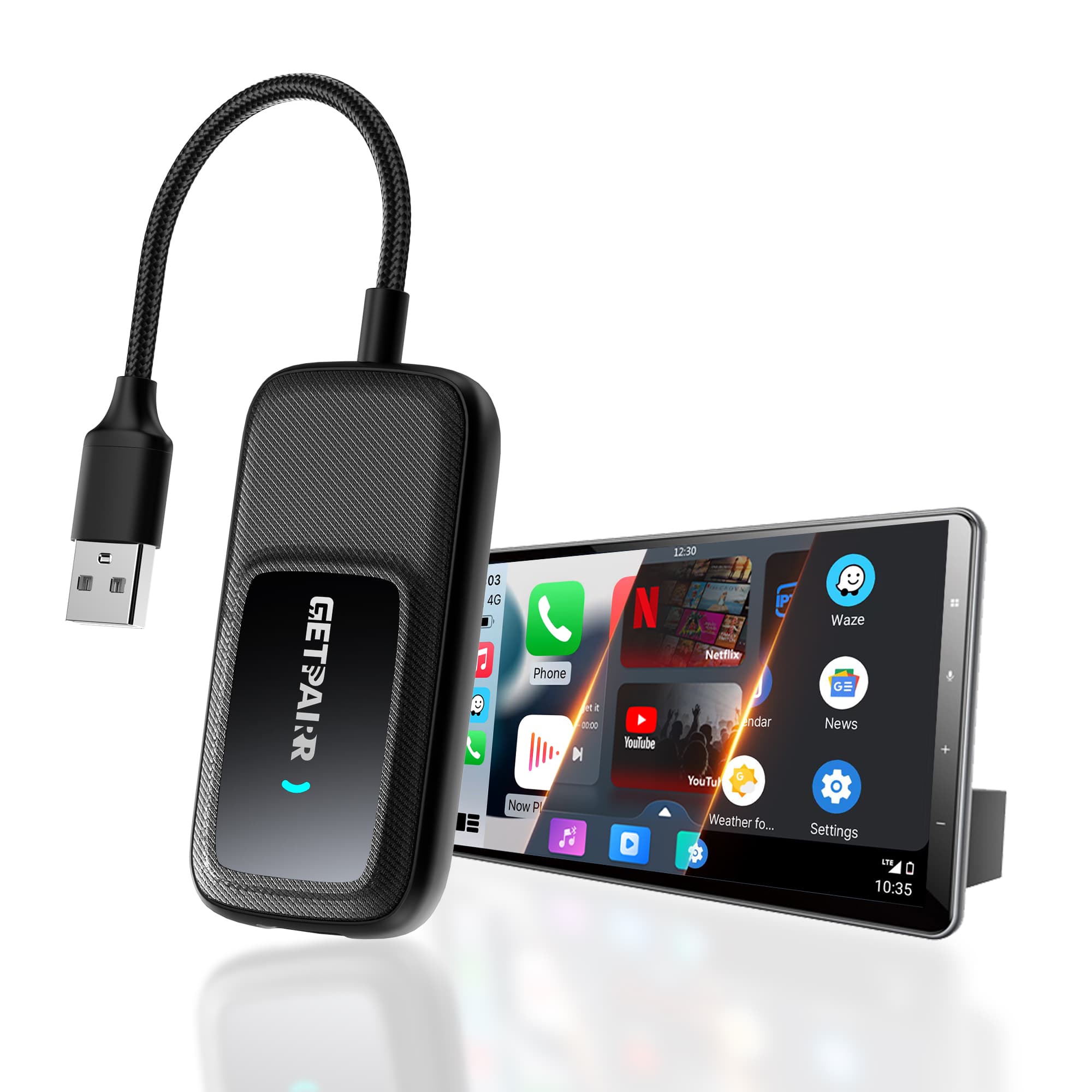 GetPairr Go 2026 · The Ultimate All-in-1 Wireless Car Adapter with App Hub