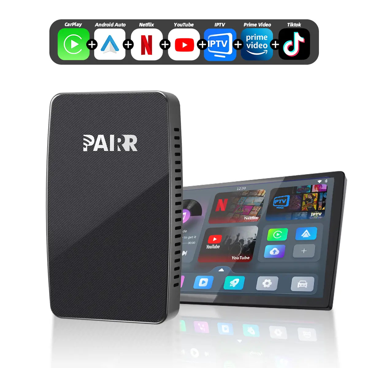 Pairr Max Pro-Netflix YouTube IPTV Wireless CarPlay/ Android Auto Car Box (Copy)